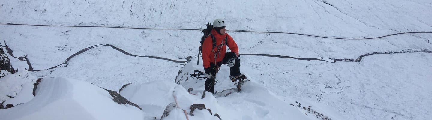 Winter mountaineering in Scotland