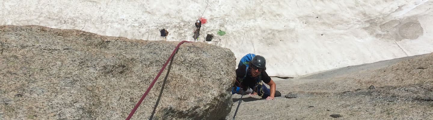 Climbing in the alps